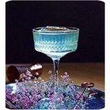 Paşabahçe Elysia Ayaklı Kadeh Bardak 6 Parçalı Şeffaf Cam Desenli 260 ml