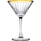 Paşabahçe Elysia Golden Touch Kokteyl Kadehi, Şeffaf, 220 C - Renkli