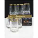 Paşabahçe elysia kristal gold 6 lı shot bardak - tekila bardağı 110 cc 520442