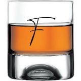 Paşabahçe F Harfli Yazılı Çıkmayan Baskılı Viski Bardağı Kadehi - Şeffaf - 205 ml