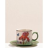 Paşabahçe Flora Porselen Çay Fincanı Turuncu, Çay Fincanı, 1 Adet