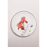 Paşabahçe Flora Porselen Pasta Tabağı, 21 cm, Çok Renkli