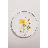 Paşabahçe Flora Porselen Pasta Tabağı Sarı 21 Cm, Pasta Tabağı, 1 Adet