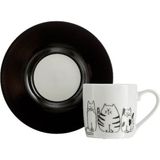 Paşabahçe Funny Cats Porselen Espresso Fincanı, Espresso Fincanı, 1 Adet - Renkli
