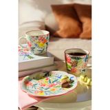 Paşabahçe Garden Seramik Pasta Tabağı, Pasta Tabağı, 1 Adet - Çok Renkli