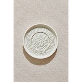 Paşabahçe Geometrik Porselen Çay Tabağı Silver, Çay Tabağı, 1 Adet