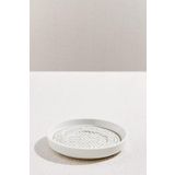 Paşabahçe Geometrik Porselen Çay Tabağı Silver