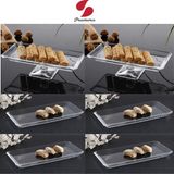 Paşabahçe Grace 6 Parça Ayaklı ve Düz Sunum Servis Tabağı Seti - Gümüş