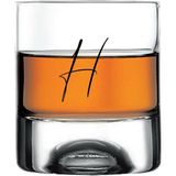 Paşabahçe H Harfli Yazılı Çıkmayan Baskılı Viski Bardağı Kadehi - Şeffaf - 205 ml