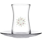 Paşabahçe Happy Holidyas 8 Parça Çay Seti - Beyaz