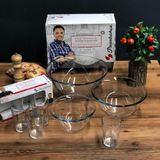 Paşabahçe Hazırlık Kasesi + Ölçü Bardaklı Arda Türkmen 7 Parça Hazırlık Seti