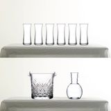 Paşabahçe Heybeli Rakı Bardağı, Nude Kristal Karaf ve Timeless Buz Kovası 8 Parça Rakı Seti - 8 Parçalı Set