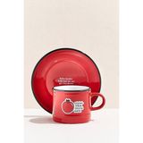 Paşabahçe Hisli Şeyler Nar Espresso Fincanı - 1 Adet - Kırmızı