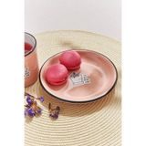 Paşabahçe Hisli Şeyler Saksı Tabak Açık Pembe
