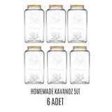 Paşabahçe Homemade 5 Lt Turşu Erzak Kavanozu-6 Adet