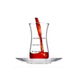 Paşabahçe Hoş Sohbet 8 Parça Çay Seti, Şeffaf Cam