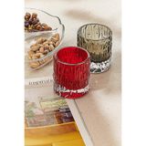 Paşabahçe Kabuk Tealight Mumluk 7 cm, Kırmızı, Dekoratif