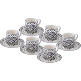 Paşabahçe Kahve Yanı Su Bardağı 6'lı Şeffaf Cam Diamond Desen Şık Sunum Bardak Seti
