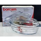 Paşabahçe Kapaklı Borcam Tencere Oval Cam 590003 Eşsiz Kullanım İçin Özel Tasarım