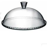 Paşabahçe Kapaklı Cam Fanus Kek Fanusu 95198 FMA04383 - Beyaz