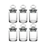 Paşabahçe Kavanoz Mini Baharatlık 240 cc, Cam, Beyaz, 6 Adet Set