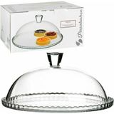 Paşabahçe Kek Fanusu Cam Ayaksız 850 ml 10 cm Şeffaf Tasarım ile Zarif Sunum - Beyaz