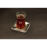 Paşabahçe Kesme Kelebek Desenli Heybeli Çay Takımı - Beyaz