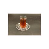Paşabahçe Kesme Liz Desenli Heybeli Çay Takımı