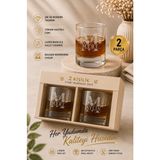 Paşabahçe Kişiselleştirilebilir Viski Bardağı 2 Adet Seti - Renkli - 18 - 499 ml