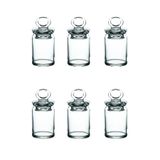Paşabahçe Kitchen Spice Mini Baharatlık, 240 cc, 6'lı Set, Cam, Şeffaf