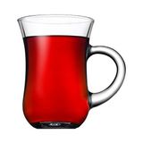 Paşabahçe Klasik Kulplu Çay Bardağı Takımı 140 ml 6'lı - Şeffaf