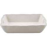 Paşabahçe Krem Marialva Seramik Dikdörtgen Fırın Kabı, 35 Cm, 27 x 34 cm - Çok Renkli