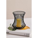 Paşabahçe Lale Metal Mumluk L, 15 cm Yükseklik, Siyah