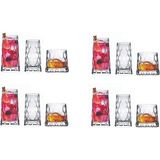 Paşabahçe Leafy Su Bardağı Meşrubat ve Viski Bardak Seti 12 Parça - 12 Adet - Beyaz - 450 ml
