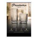 Paşabahçe Leia Bardak Takımı 12 Parça meşrubat bardağı 6 ad 310 cc su bardağı 6 ad 265 cc sofra dostu tamamlayıcı