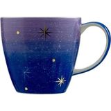 Paşabahçe Lila Starry Night Seramik Kupa Mavi - Renkli