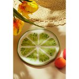 Paşabahçe Lime Seramik Tabak 18 cm, Çok Renkli
