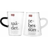 Paşabahçe Lügat 365 Saadet &tebessüm Kupa Seti - Şeffaf