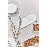 Paşabahçe Marble Porselen Servis Tabağı Oval, Gri