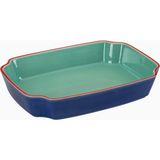 Paşabahçe Margarita Seramik Dikdörtgen Fırın Kabı 34 Cm, Borcam - Çok Renkli