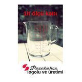 Paşabahçe Mason Cash Desenli Cam Ölçü Kabı, 1000 ml, Şeffaf