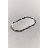 Paşabahçe Metal Oval Tepsi 21 cm Silver, Şık Servis Tepsisi - Gümüş