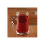 Paşabahçe Mila Kulplu Çay Bardağı, 145 cc, 3'lü Set, Cam