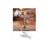 Paşabahçe Mini Ayaklı Cam Servis Tabağı 12.5 X 12.5 X 10.5 Cm