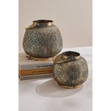 Paşabahçe Motif Metal Mumluk L, Çok Renkli, Dekoratif