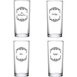 Paşabahçe Muhabbet İyi Dilek Rakı Bardağı 200 cc Rakı Kadehi Seti 4'lü - Şeffaf - 200 ml