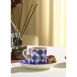 Paşabahçe Nehir Porselen Espresso Fincanı - 1 Adet - Çok Renkli