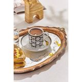 Paşabahçe Nostalji Tepsi 38X24 cm Gold - 1 Adet