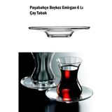 Paşabahçe Nude Kristal 6'lı Emirgan-Beykoz Çay Tabağı 68187