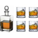 Paşabahçe Nude Wayne Scotland Viski Şişesi - Bardak Seti (90321X1 - 68174X4) - 750 ml